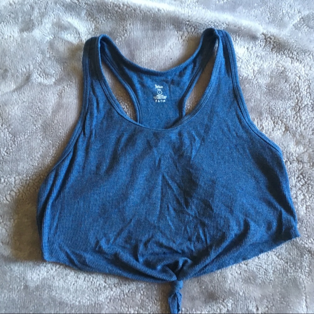 Blue Crop Top Like Bra?